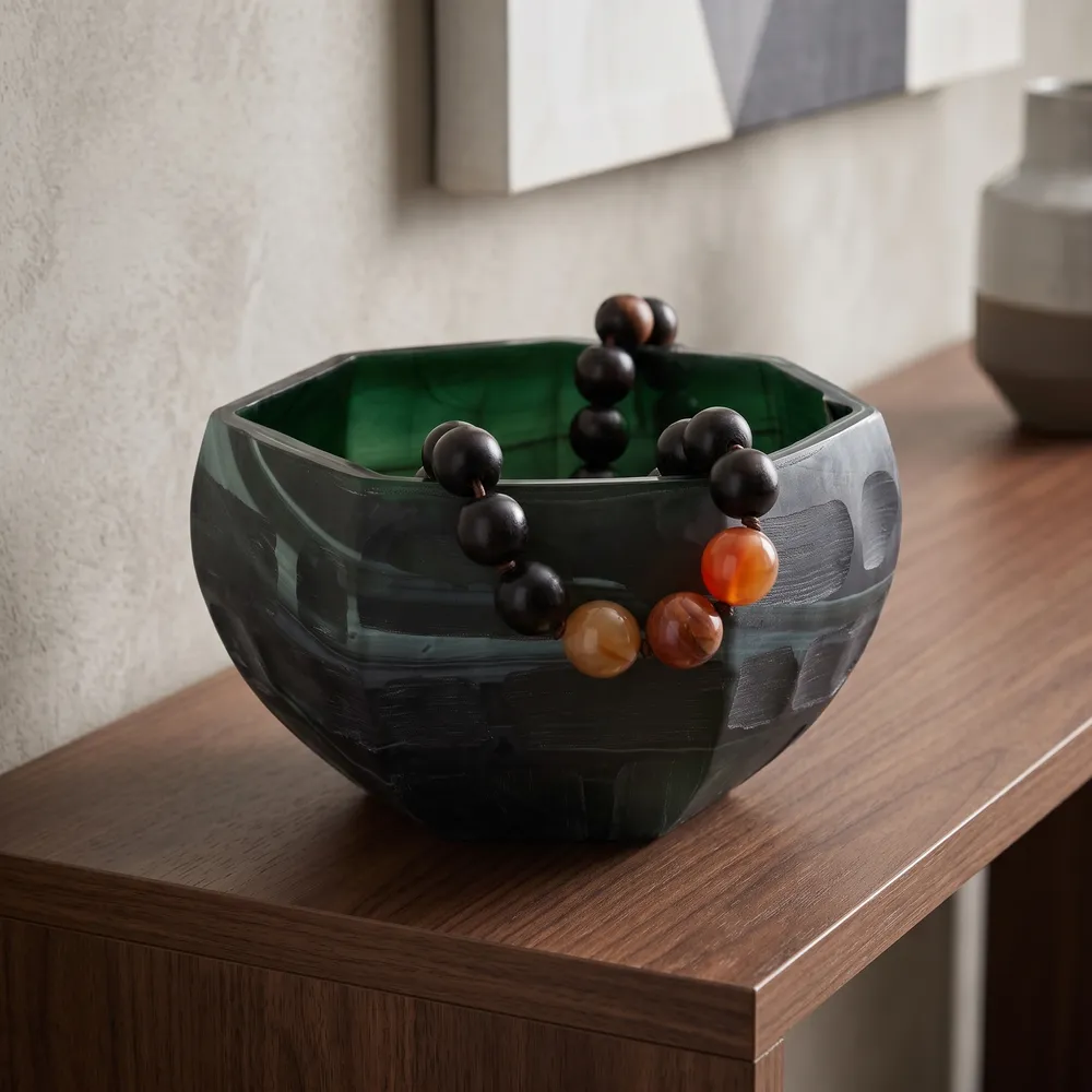 FLEMMINGHOLM GREEN BOWL 6 (IN)