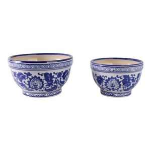 ROYBROOK SET OF 2 BLUE PLANTER 6 (IN) 4