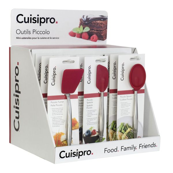 CUISIPRO Red Piccolo Mini Tools, PDQ-9 (Turner, Spatula, Spoon)