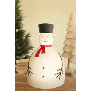 Large Painted Metal Snowman 4