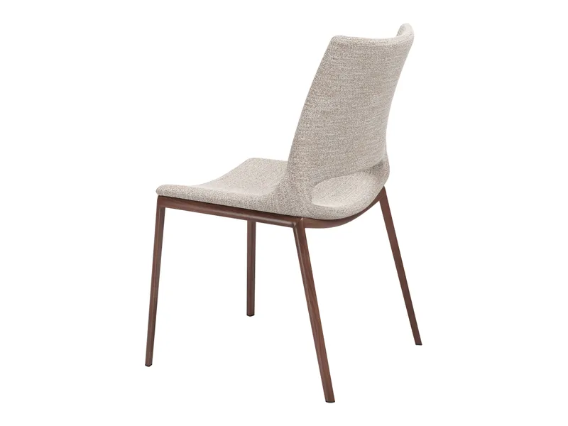 Ace Dining Chair Beige & Walnut 6