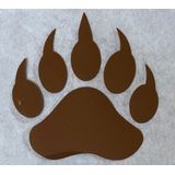GLITTER MAGNET - BEAR PAW 1