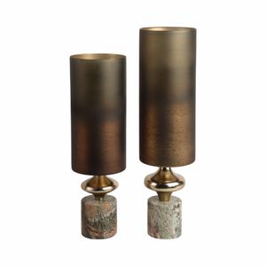 OPALHAVEN BROWN GLASS VASE 20 (IN) 9