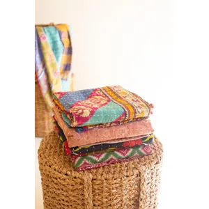 Recycled Kantha Throws / Assorted Sizes and Patterns 4