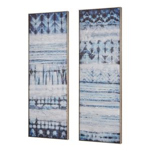 Shibori Framed Wall Art - Set of 2 2