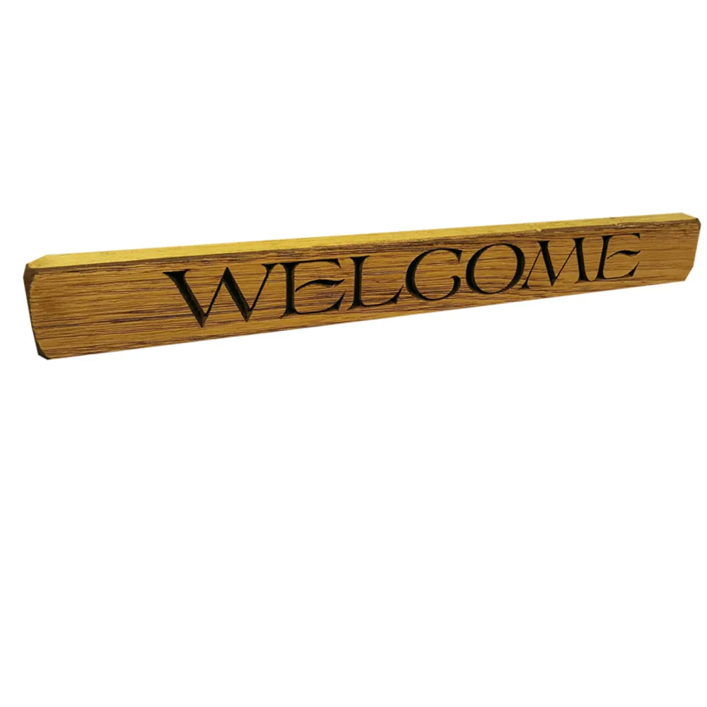 18" USA WELCOME ROUTED BARNWOOD SIGN