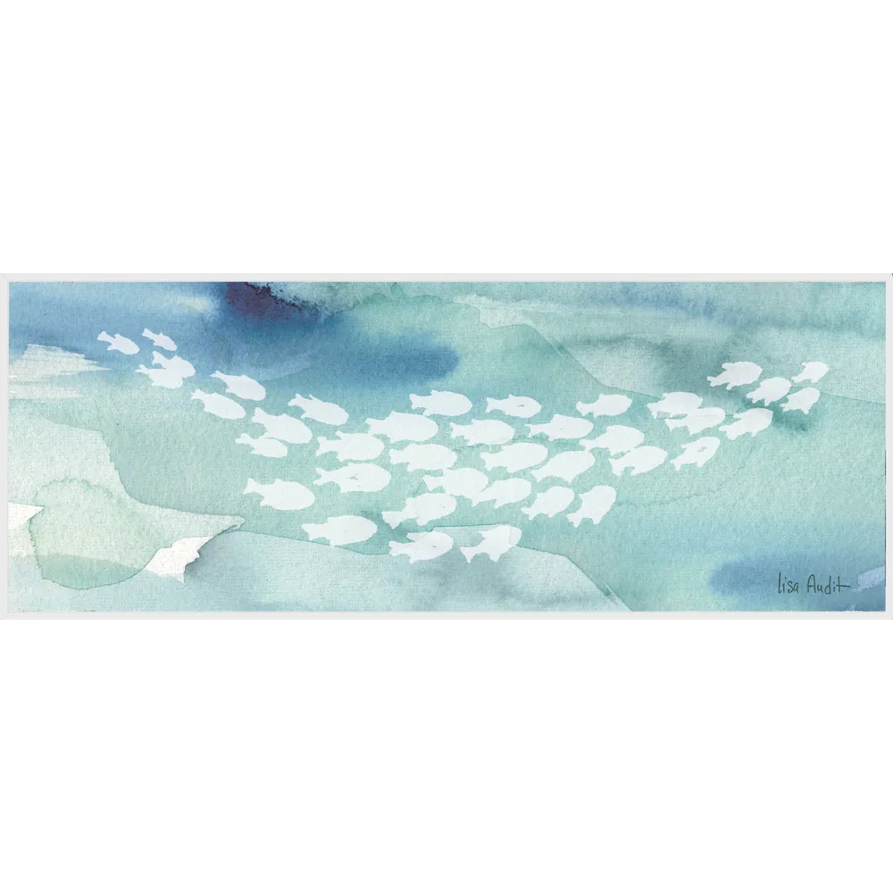 Canvas in a Floating White Frame