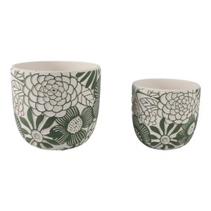 KAYEFORD SET OF 2 WHITE PLANTER 8 (IN) 3