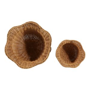 DARNELLWIND SET OF 2 BROWN VASES 17 (IN) 9