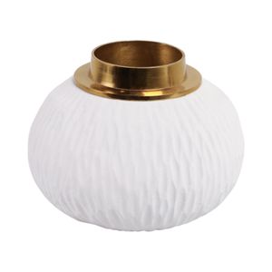 ADLERCREST WHITE VASE 6 (IN) 4