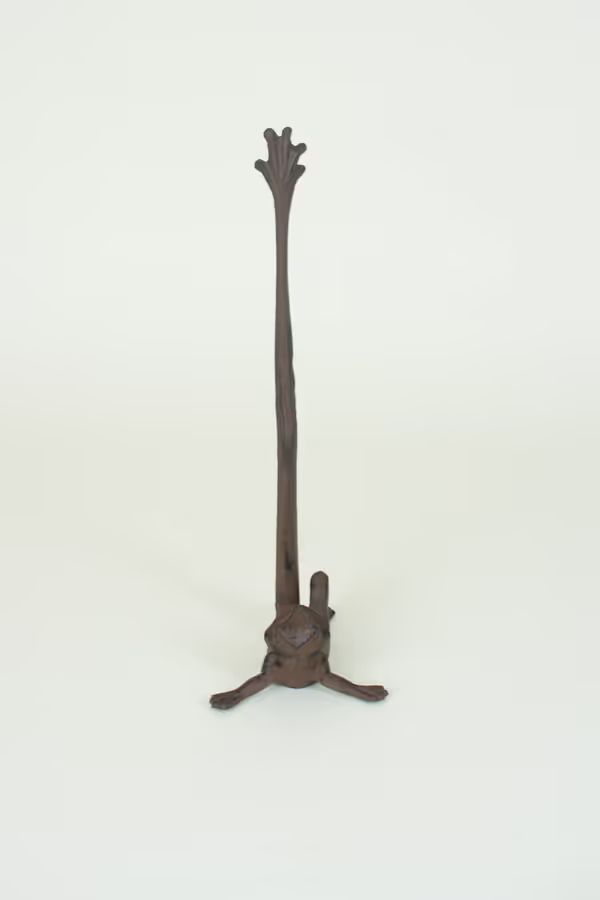 Cast Iron Frog Paper Towel Holder