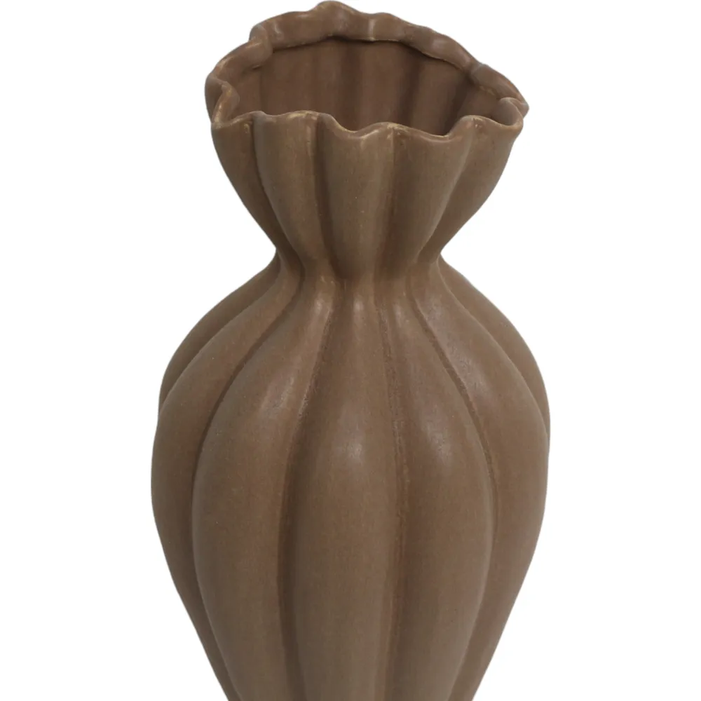 ERWINGROVE BROWN VASE 14 (IN)