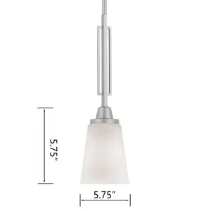 Wright 5.75'' Wide 1-Light Mini Pendant - Matte Nickel 2