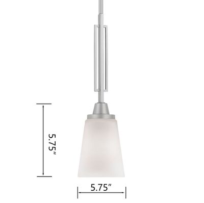 Wright 5.75'' Wide 1-Light Mini Pendant - Matte Nickel