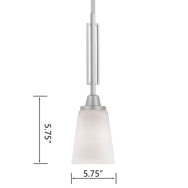 Wright 5.75'' Wide 1-Light Mini Pendant - Matte Nickel
