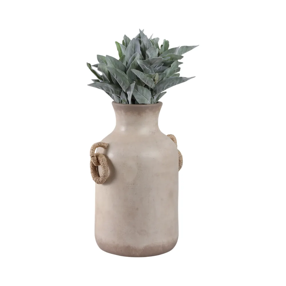 WOODSONROSE WHITE VASE 18 (IN)
