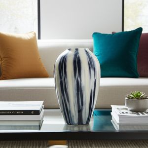 ARLOVIEW BLUE GLASS VASE 20 (IN) 11