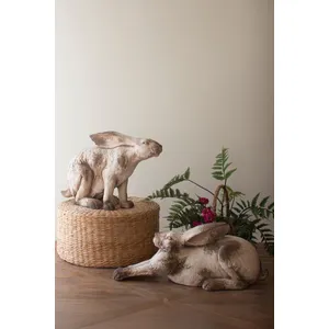 Faux Concrete Sitting Rabbit 2