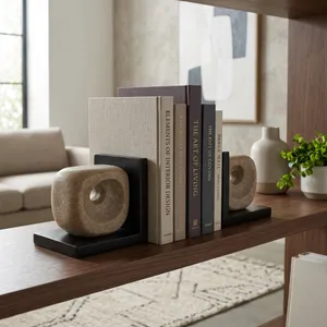 LYNNPARK SET OF 2 BROWN BOOKENDS 6 (IN) 2