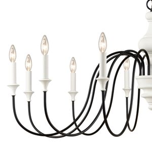 Val de Loire 48'' Wide 12-Light Chandelier - White 3
