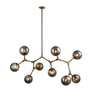 Synapse 60'' Wide 9-Light Linear Chandelier - Aged Brass 5