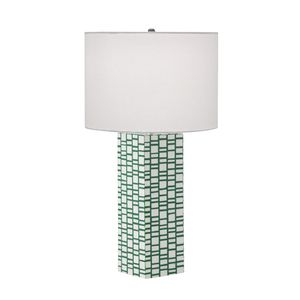 Etten 27'' High 1-Light Table Lamp - Green 2