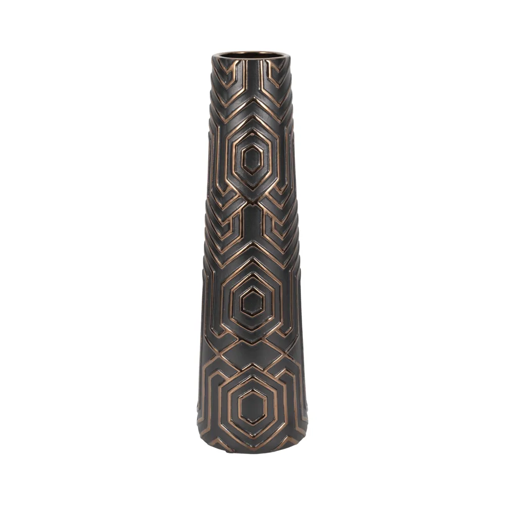 MORGANBROOK BLACK VASE 22 (IN)