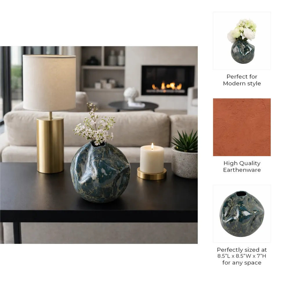 BRAMHAM BLACK VASE 7 (IN)