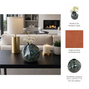 BRAMHAM BLACK VASE 7 (IN) 10