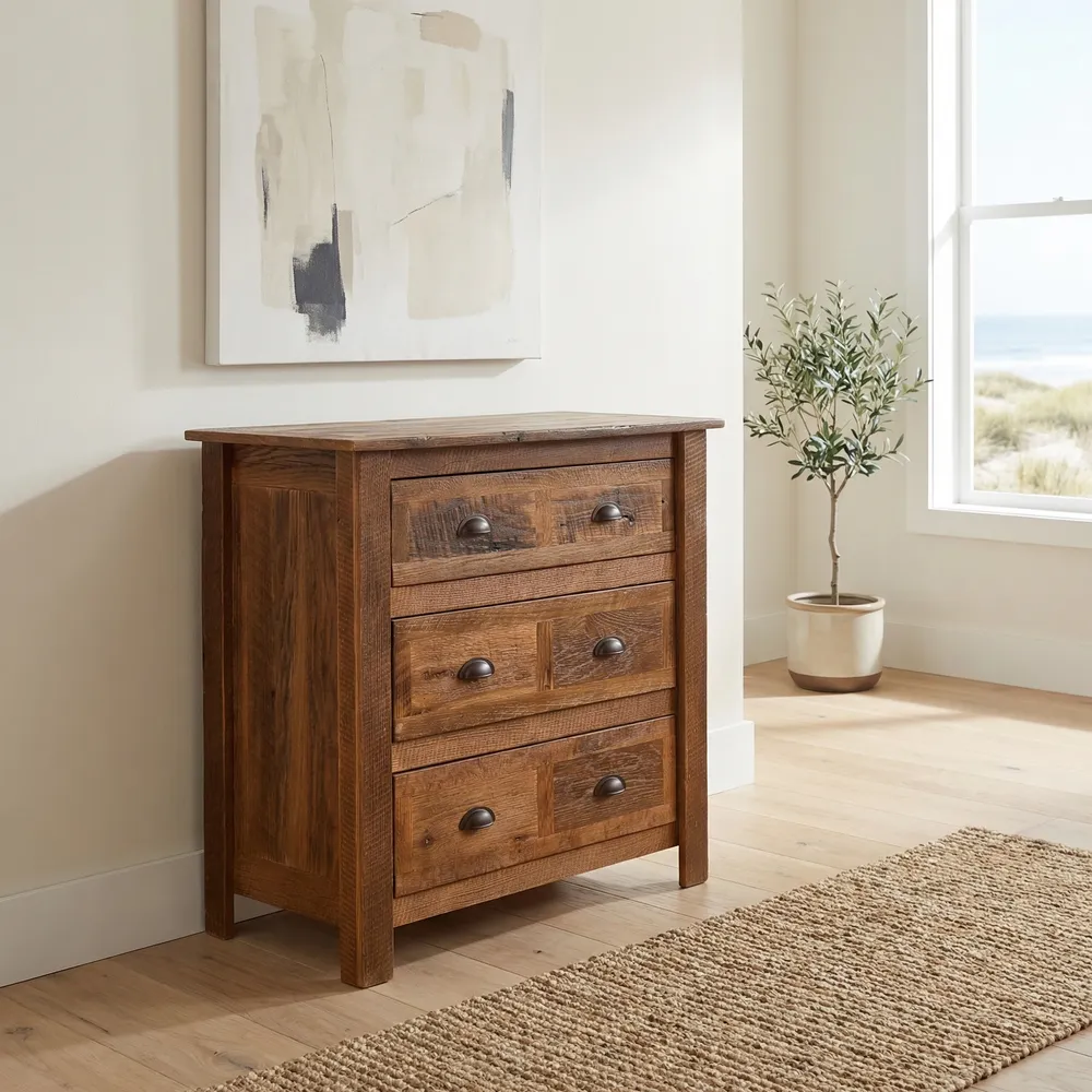 Barnwood Three Drawer Chest - Standard Line