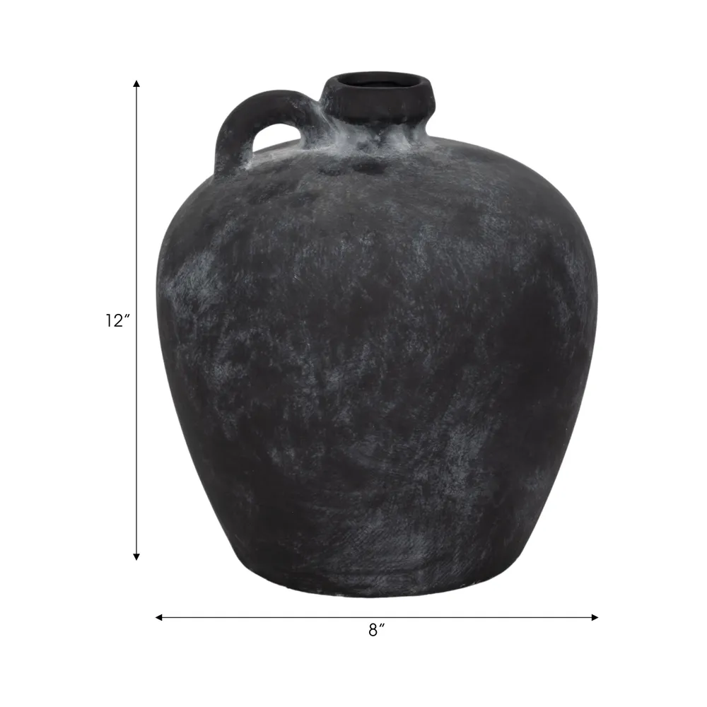 PAXTONHOLM BLACK VASE 10 (IN)
