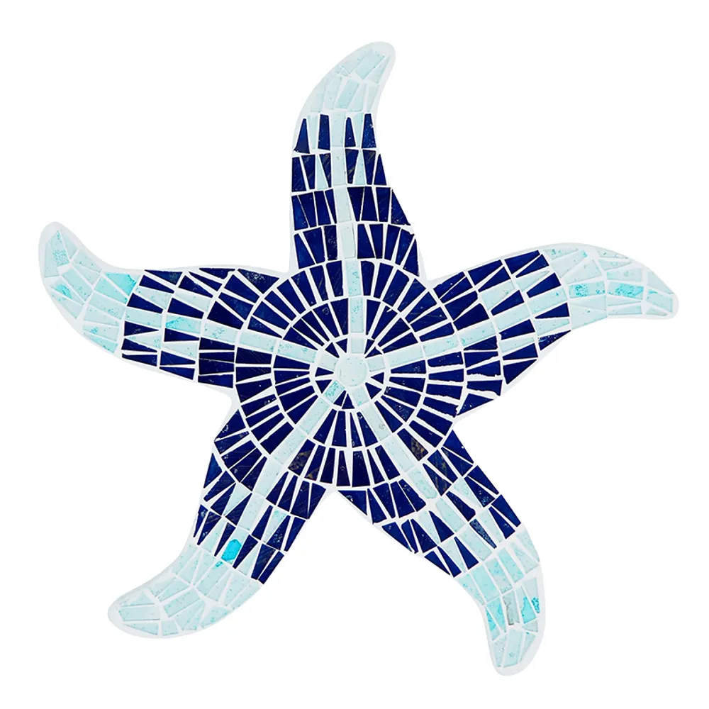 12" MOSAIC STARFISH PLAQUE