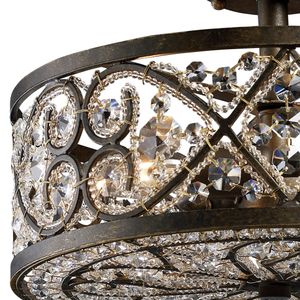 Amherst 13'' Wide 4-Light Semi Flush Mount - Antique Bronze 2