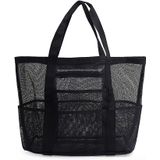 MEGA-MESH BEACH BAG - BLACK 1