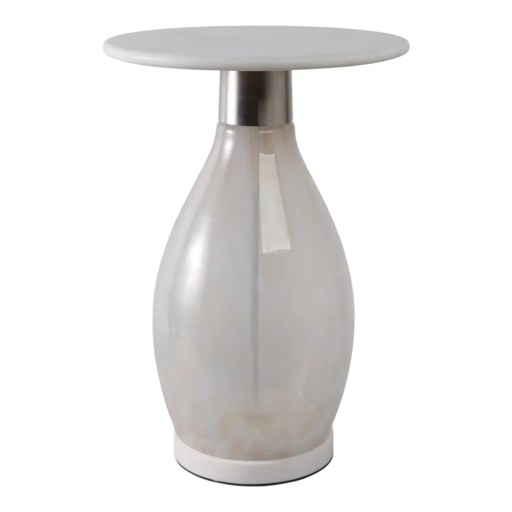 ENOCHHAM WHITE TABLE 19 (IN)