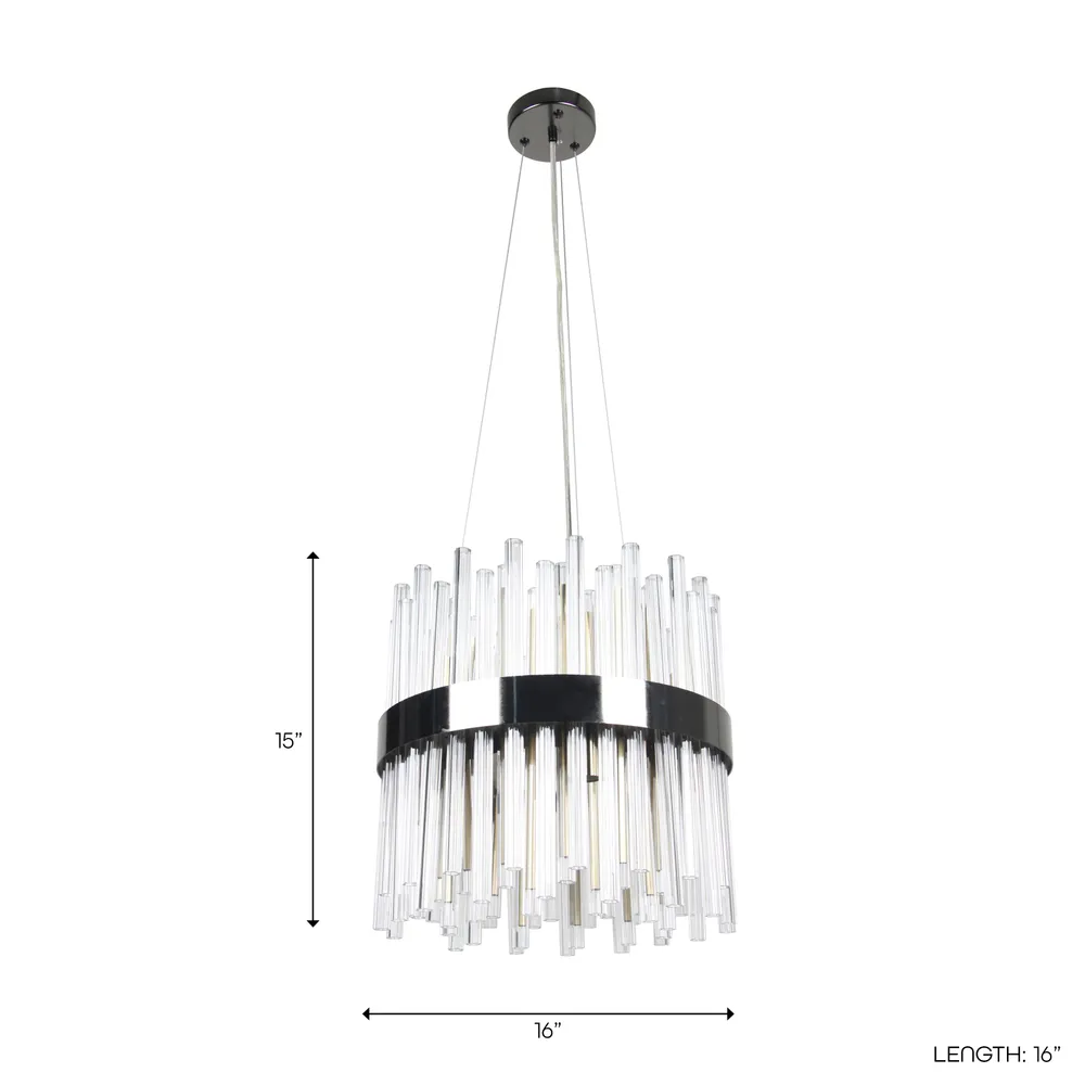 JAKERUN SILVER CHANDELIER 15 (IN)