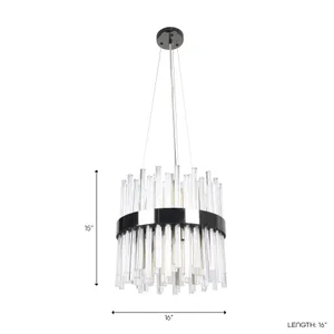 JAKERUN SILVER CHANDELIER 15 (IN) 4