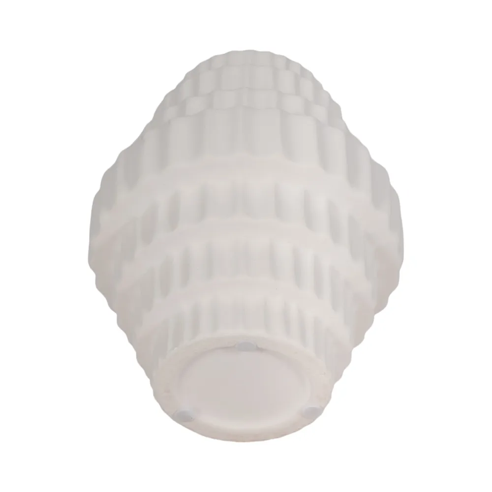 HEDLEYLAKE WHITE VASE 8 (IN)