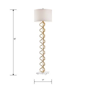Castile 62'' High 1-Light Floor Lamp - Painted Gold 3