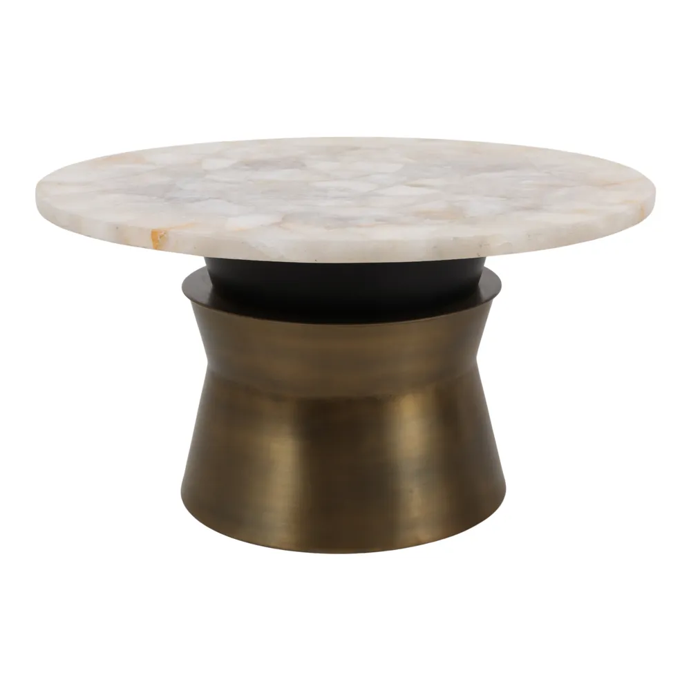 COLVINPORT GOLD COFFEE TABLE 17 (IN)