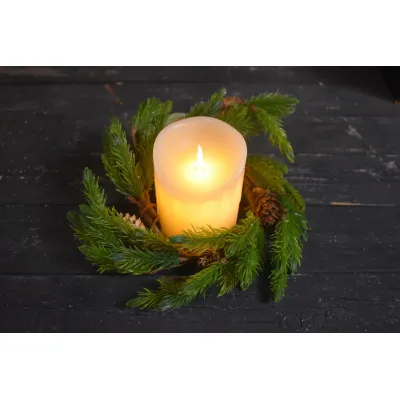 Natural Spruce 4.5in Candle Ring