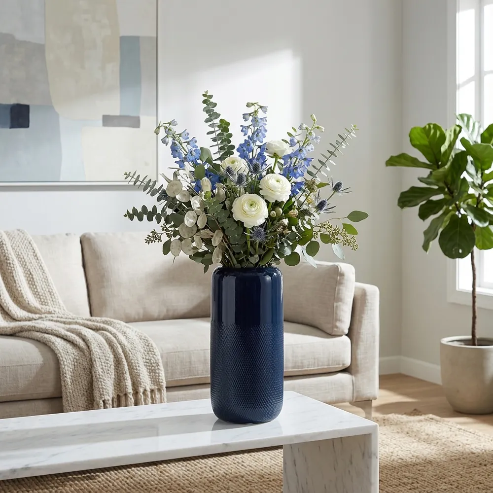 BECKHAVEN BLUE VASE 12 (IN)