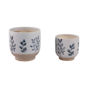 DRYDENBROOK SET OF 2 BLUE PLANTER 8 (IN) 5