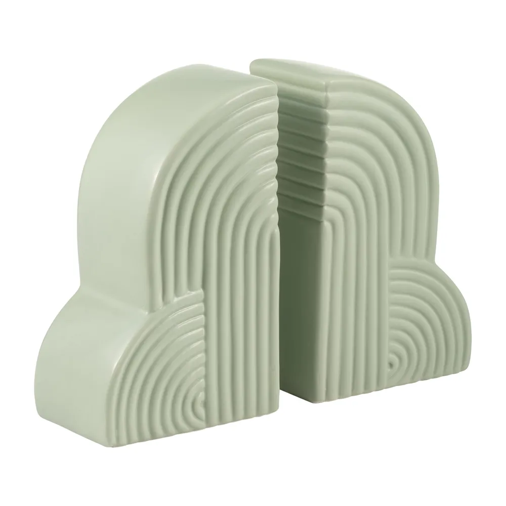 HAROLDPARK SET OF 2 GREEN BOOKENDS 10 (IN)