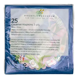 Mahjong Garden Paper Cocktail Napkin (Pack of 25) 4