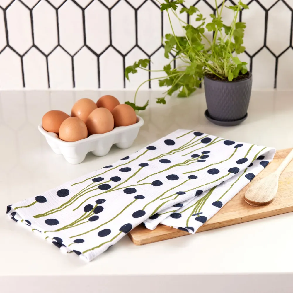 Windflower Cotton Kitchen Towels (Set of 3)
