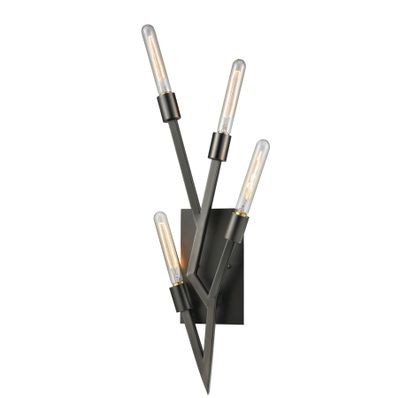 Freeform 26″ High 4-Light Sconce - Dark Graphite