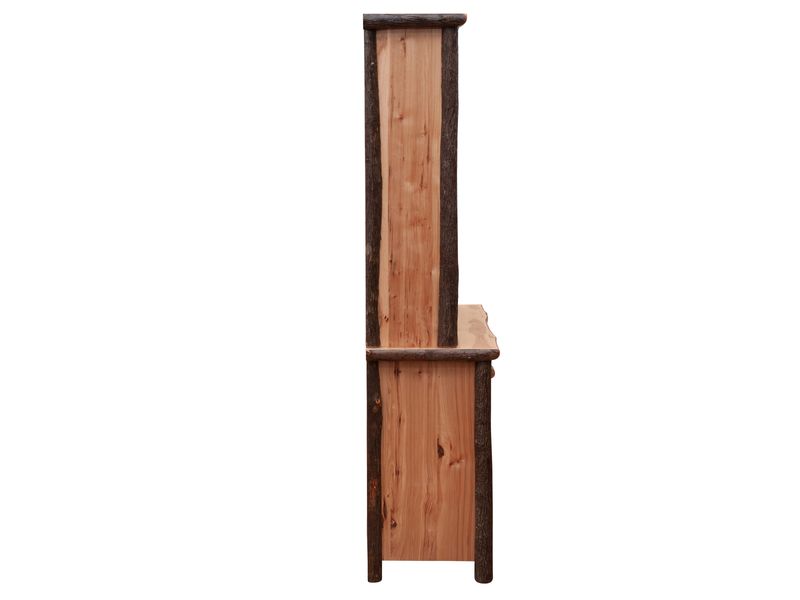 Hickory Log 48-inch Buffet & Hutch - Cinnamon 6