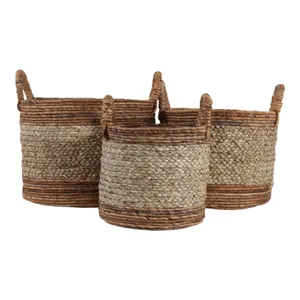 SEFPARK SET OF 3 BROWN BASKETS 17 (IN) 6