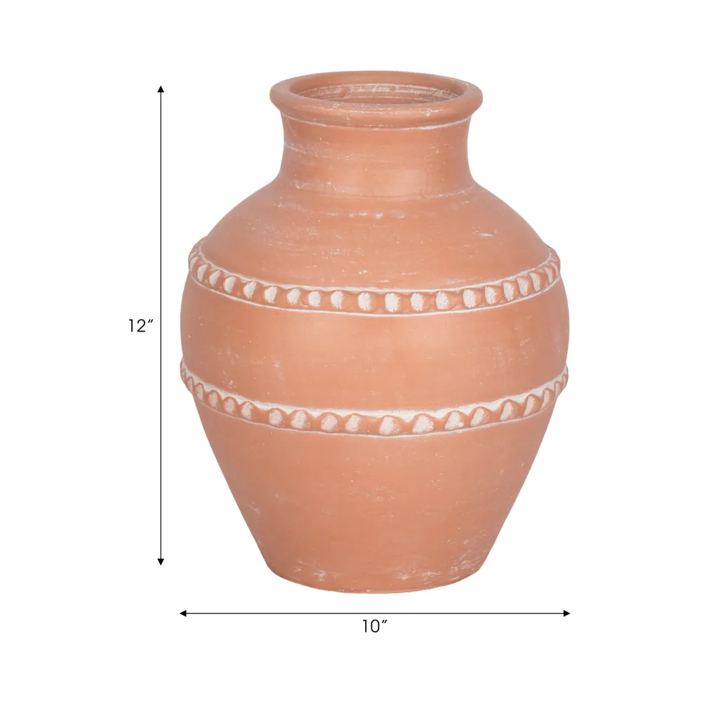 CLAYTONWORTH RED VASE 12 (IN)